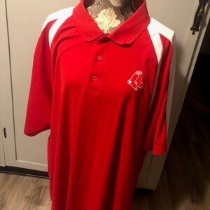 Vintage Red Boston Red Sox Polo Shirt